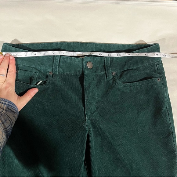 J CREW~ Women’s Forest Green Corduroy Favorite Fit Pants - Picture 6 of 8